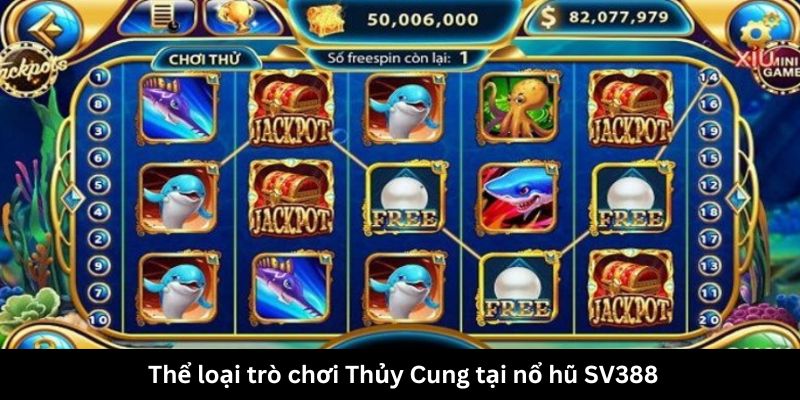 Thể loại trò chơi Thủy Cung tại nổ hũ SV388 